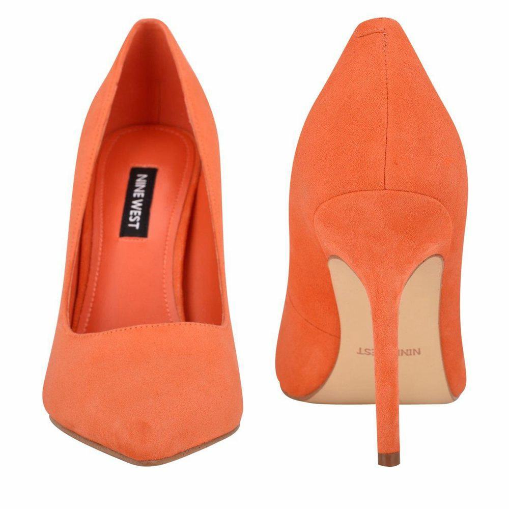 Nine west store orange heels